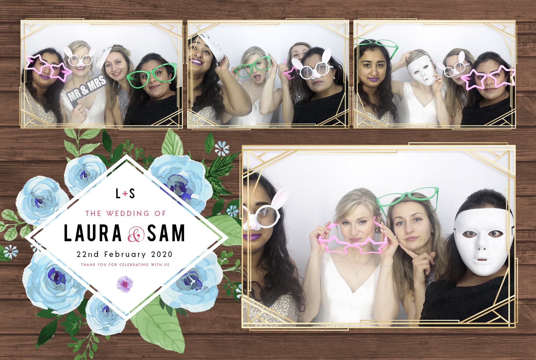 Laura and Sam's Wedding | View more photos from the event at gallery.myphotoboothexperience.co.uk/u/MyPhotoBoothExperienceLtd/Laura-and-Sams-Wedding